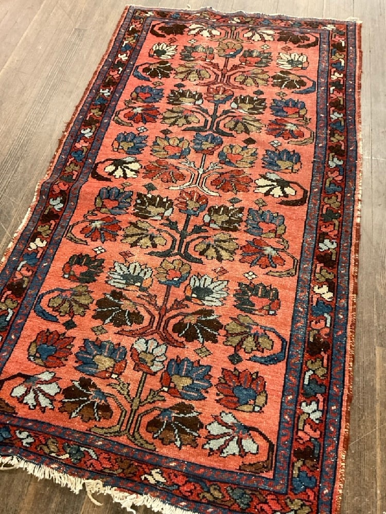 Persian Wool Carpet 6ft 2" X 3ft 4": Persian Wool Carpet. Dimensions: 6ft 2” x 3ft 4”