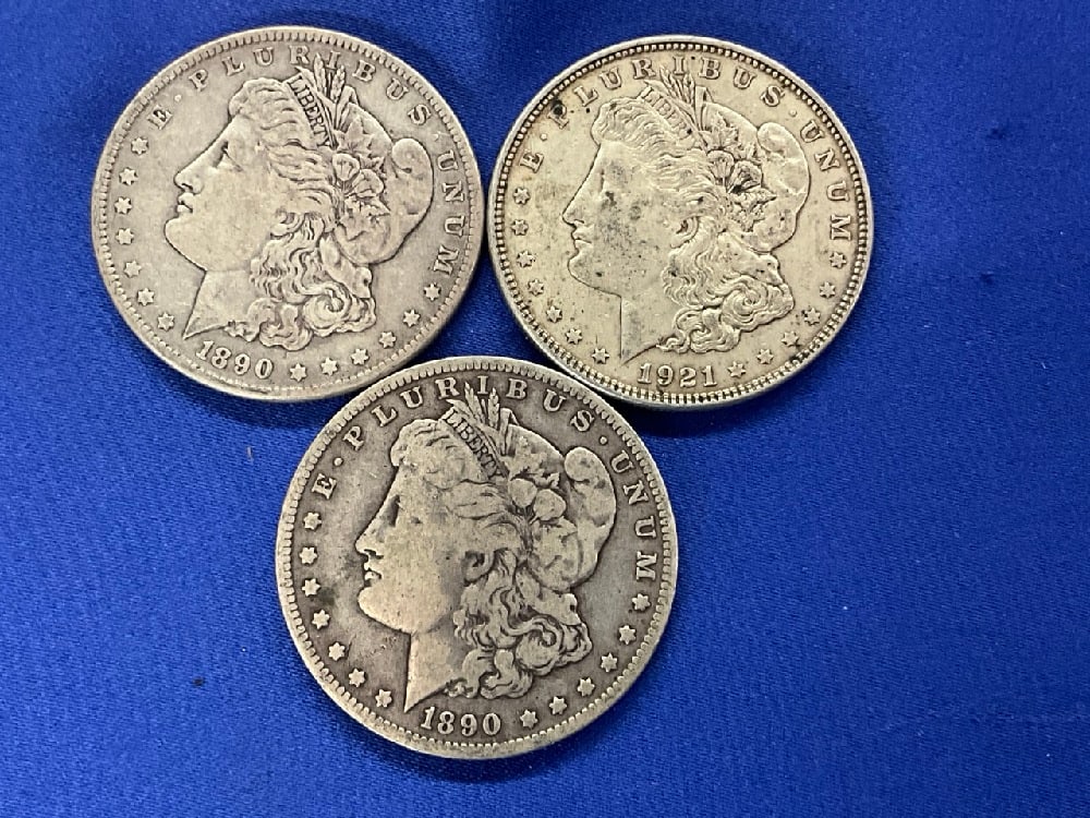 Three (3) U.S. Morgan Silver Dollars (1 of 2)