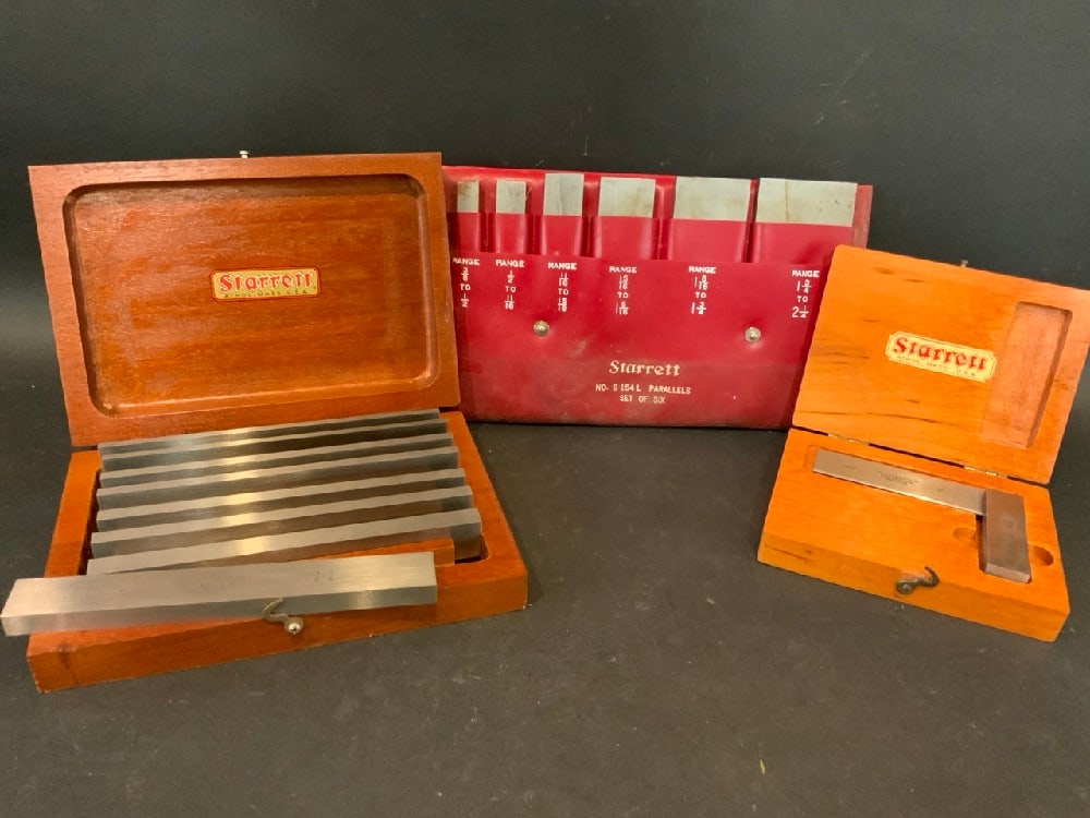 (2) Starrett Parallel Sets & Hardened 3?? Steel Square (1 of 4)