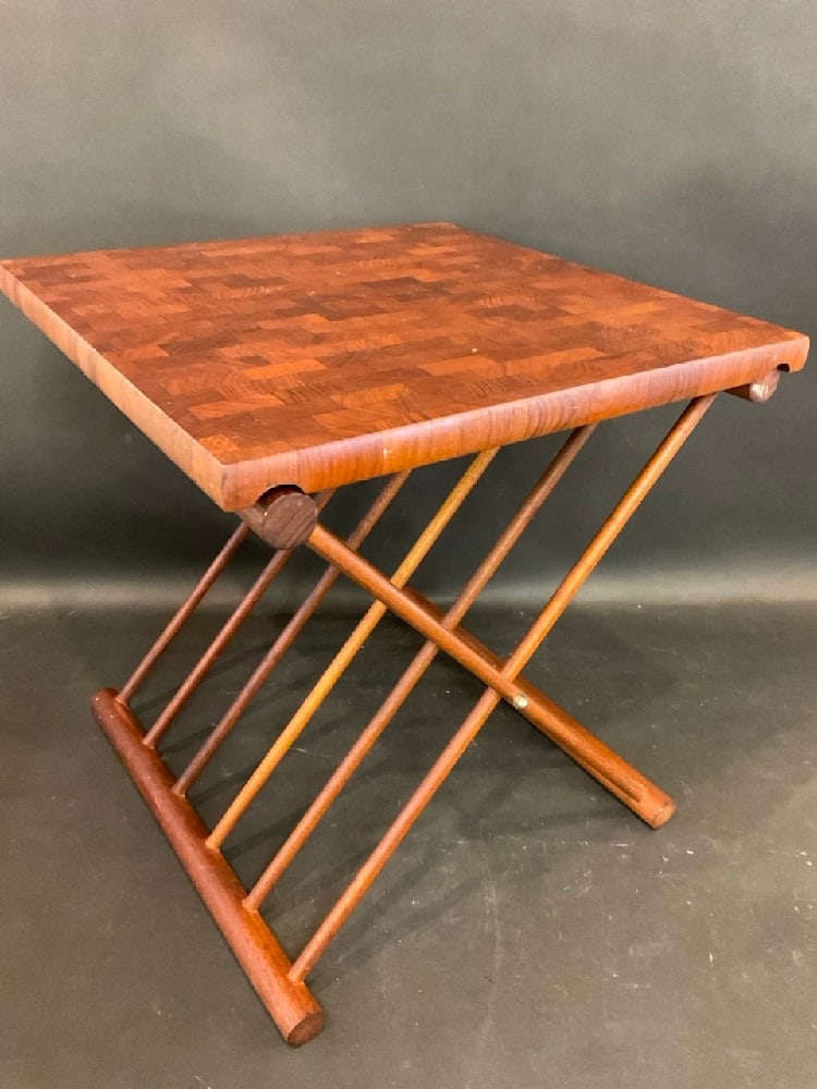 Siamese Teakwood Board and Stand by ATAPCO: Siamese Teakwood Board and Stand by ATAPCO. Signed. Dimensions: 19 1/2” x 17 1/2” x 17 1/2”
