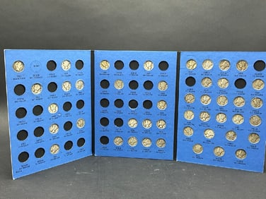 A Partial Book of Mercury Dimes 45 Total $4.50
