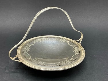 Sterling Silver Handled Serving Tray