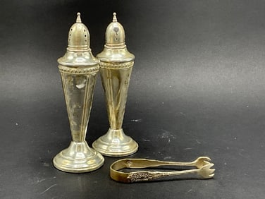 Estate Compiled Sterling Silver Table Wares