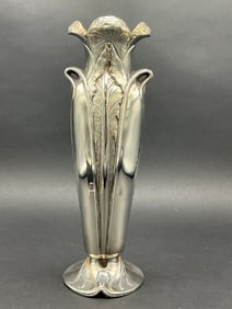 Cristofle Gallia Art Nouveau Style Silver Plated Vase