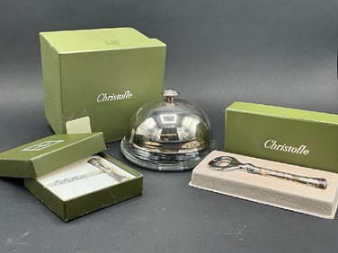 Boxed Cristofle Barware Accessories