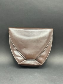 Fendi Brown Leather Vintage Purse with Shoulder Strap