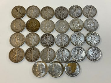 (27) 90% Silver U.S. Half Dollars
