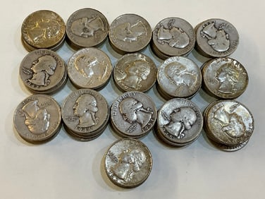 (80) 90% Silver U.S. Quarters