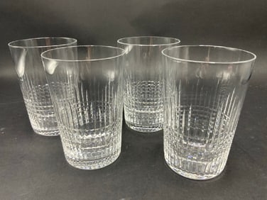 (4) Baccarat “Nancy?? Glasses