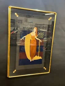Erté (1892-1990) "Fringe Cape" Hand Signed Serigraph Print
