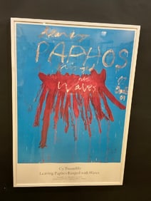 Cy Twombly  Leaving Papho Ringed With Waves Poster