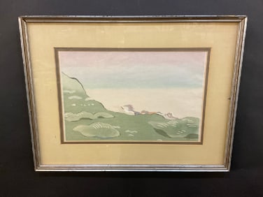 Hanjiro Sakamoto (1882-1969) Japanese Woodblock Print
