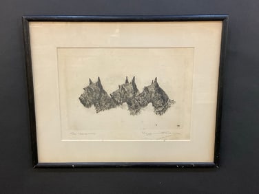 Marguerite Kirmse Artist Proof Etching The Clausman