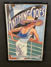Anything Goes Broadway Musical Signed Poster