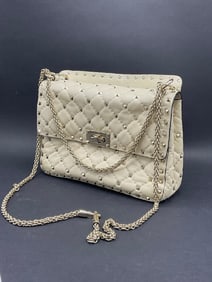 Valentino Garavani Rockstud Spiked Nappa Lamb Leather Shoulder Bag