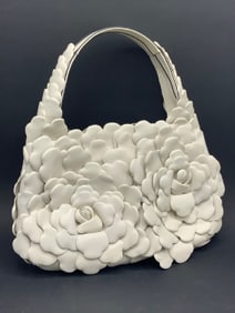 Valentino Garavani Rose Edition Calfskin 3D Leather Handbag