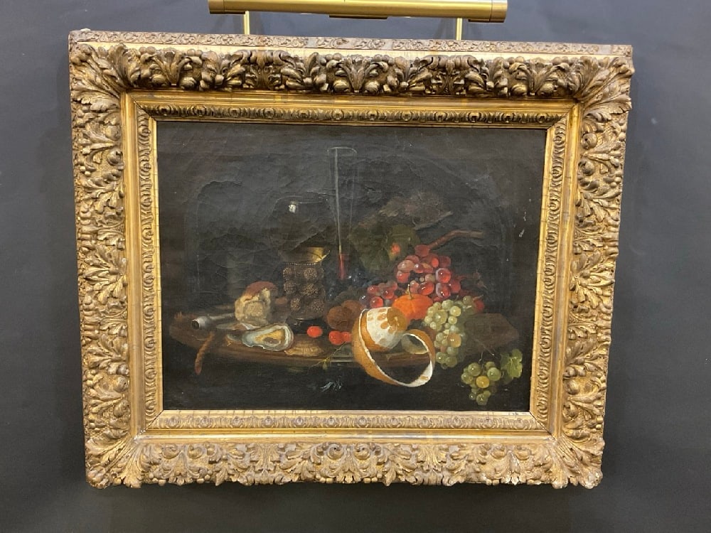 Old Dutch School Still Life Oil Painting, Style of Claesz (1 of 8)