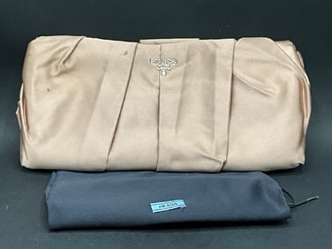Satin Prada Clutch