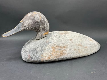 Hand-carved Wooden Duck Decoy