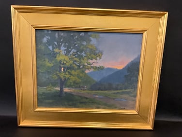 Charles Colonese Oil on Canvas Landscape Painting
