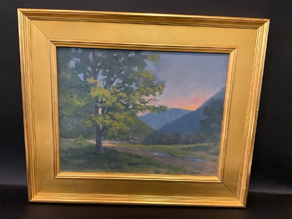 Charles Colonese Oil on Canvas Landscape Painting (1 of 6)