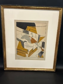 After Juan Gris "le Violin" Lithograph From Au Soleil Du Plafond