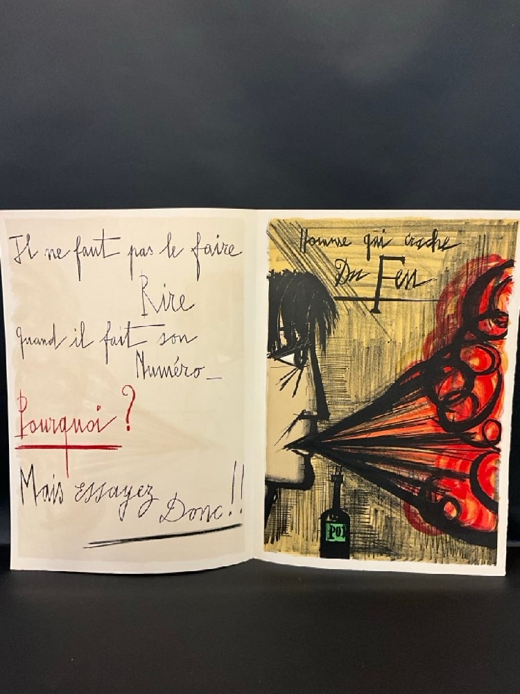 Bernard Buffet (French, 1928-1999): Bernard Buffet (French, 1928-1999) Dimensions: 28” x 20” 39 1/2” x 28 1/2”