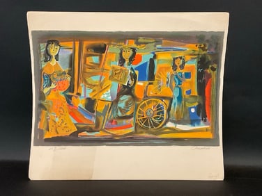 Hector Molne (Cuban, b.1937) "Familia Guajira (1976)