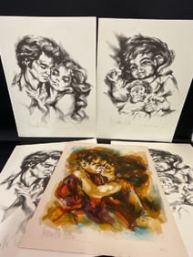 Five (5) Works by Hyancinth Kullan