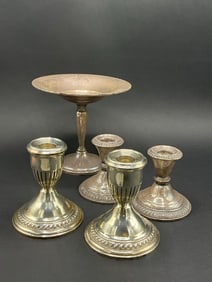 Sterling Silver Weighted Table Wares Lot