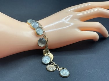 Vintage Gold Filled Locket Bracelet