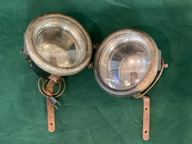 A Pair of Vintage Automobile Lanterns