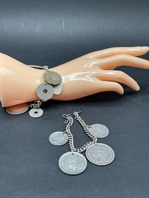 Two (2) Foreign Coin Bracelets