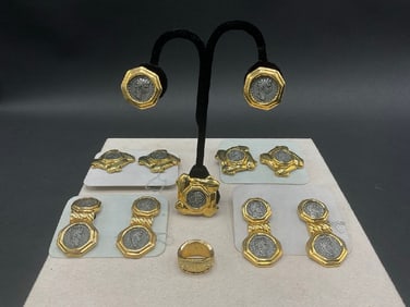 Costume Gold/Silver Coin Jewelry Lot