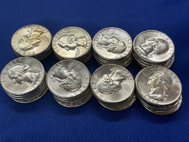 (40) Uncirculated Silver Washington Quarters
