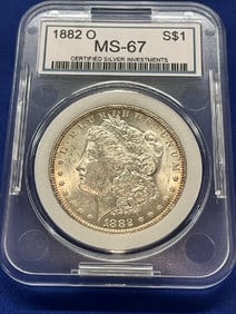 1882-O Morgan Silver Dollar CSI MS-67