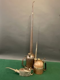 Three (3) Antique Oil Cans