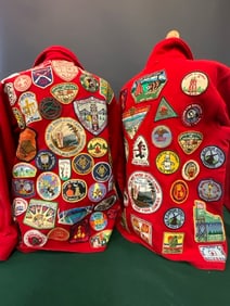Two (2) Official Wool Boy Scout Jackets with Patches