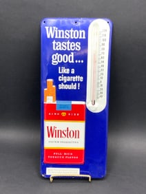 1960’s Winston Cigarettes Thermometer Advertising Sign