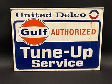Rare Vintage Gulf Advertising Metal Sign