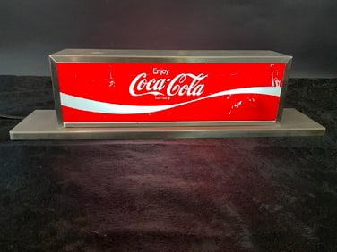 Vintage Coca Cola Counter Light Up Sign