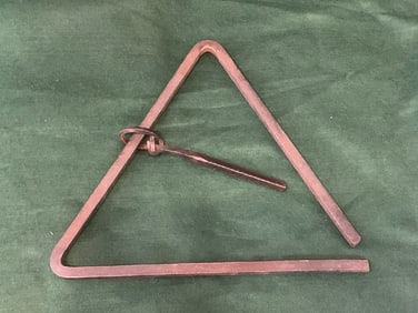 Handwrought Iron Dinner Bell Triangle