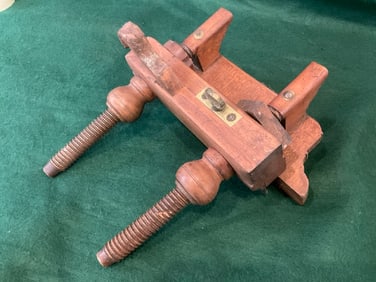 Antique Wooden Plow Plane 19th C. By W. Little (Stamped)