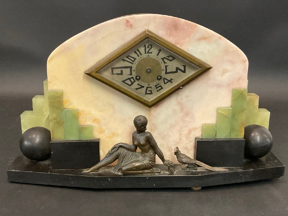 Art Deco French Mantel Clock (1 of 8)