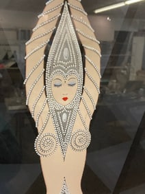 Erté Pearls and Diamonds Limited Edition SIGNED Serigraph Print
