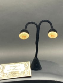 Debra Sepos 24K Gold Porcelain H.P. Earrings
