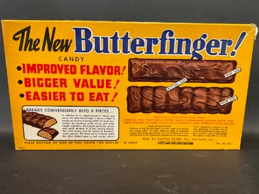 Original Vintage Butterfinger Candy Bar Store Advertising Display  Box