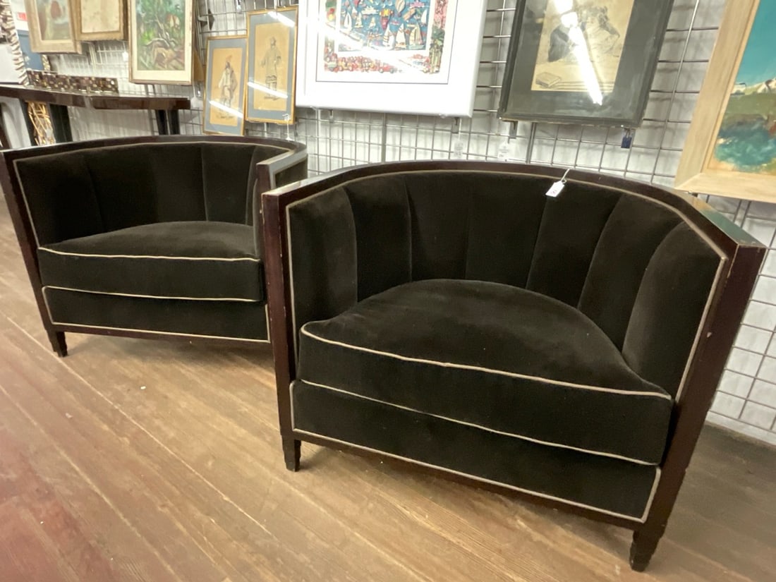 A Pair, Christopher Guy Upholstered Club Chairs (1 of 5)