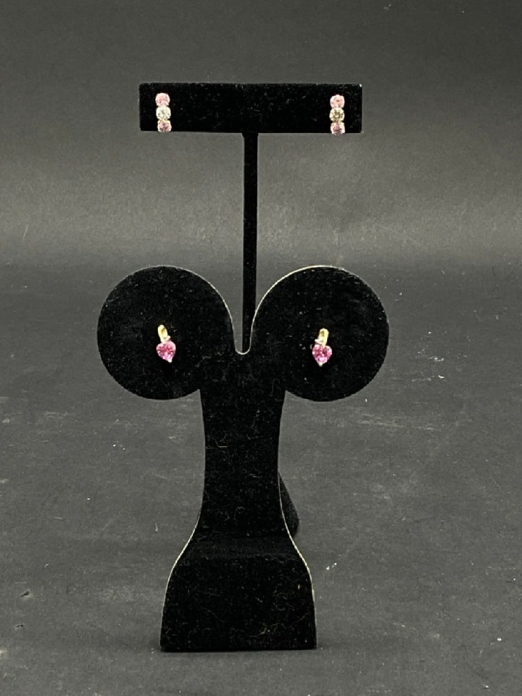 Two (2) Pairs of 14K Pierced Earrings (1 of 3)