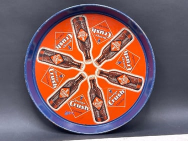 Orange Crush Advertising Tray 12 in. Diameter